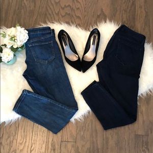 2 pairs of old navy rockstar size 8 jeans